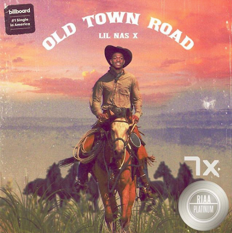 lil nas x for the cover of Old Town Road